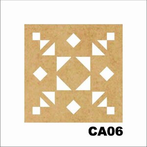 Kit 15 Placas Painel De Mdf 3mm Elemento Vazado Cobogó CA06