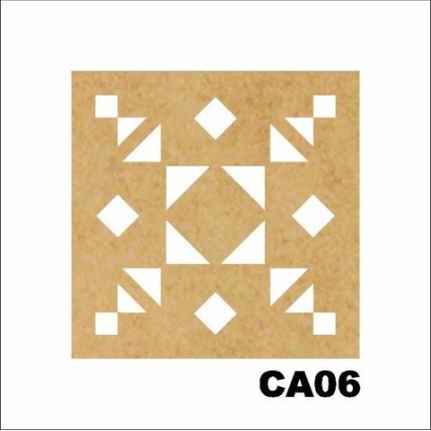 Kit 15 Placas Painel de Mdf 3mm Elemento Vazado Cobogó Ca06