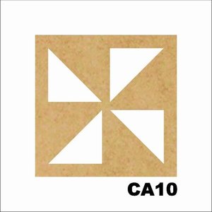 Kit 15 Placas Painel De Mdf 3mm Elemento Vazado Cobogó CA10