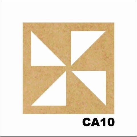 Kit 15 Placas Painel de Mdf 3mm Elemento Vazado Cobogó Ca10