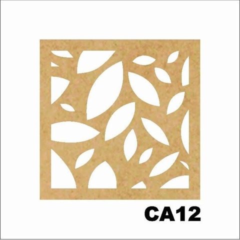 Kit 15 Placas Painel de Mdf 3mm Elemento Vazado Cobogó Ca12