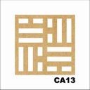 Ver imagem 1 de Kit 15 Placas Painel de Mdf 3mm Elemento Vazado Cobogó Ca13