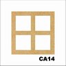 Kit 15 Placas Painel De Mdf 3mm Elemento Vazado Cobogó CA14 - 1