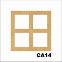 Ver imagem 1 de Kit 15 Placas Painel de Mdf 3mm Elemento Vazado Cobogó Ca14