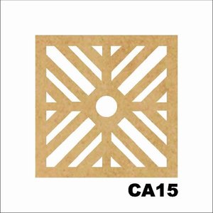Kit 15 Placas Painel De Mdf 3mm Elemento Vazado Cobogó CA15