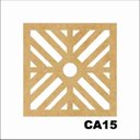 Ver imagem 1 de Kit 15 Placas Painel De Mdf 3mm Elemento Vazado Cobogó CA15
