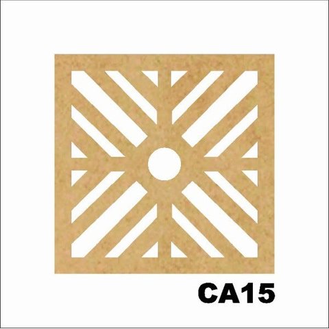 Kit 15 Placas Painel De Mdf 3mm Elemento Vazado Cobogó CA15