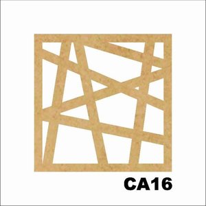 Kit 15 Placas Painel de MDF 3mm Elemento Vazado Cobogó Ca16