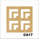 Ver imagem 1 de Kit 15 Placas Painel de Mdf 3mm Elemento Vazado Cobogó Ca17