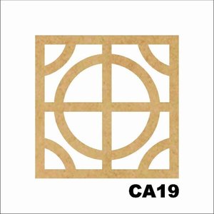 Kit 15 Placas Painel De Mdf 3mm Elemento Vazado Cobogó CA19