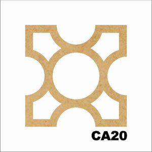 Kit 15 Placas Painel De Mdf 3mm Elemento Vazado Cobogó CA20