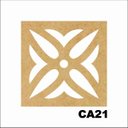 Ver imagem 1 de Kit 15 Placas Painel De Mdf 3mm Elemento Vazado Cobogó CA21