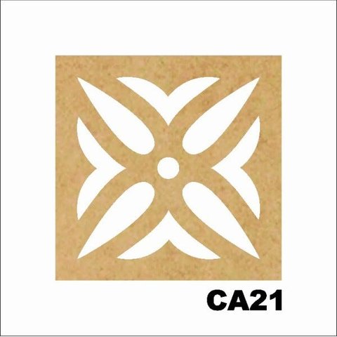 Kit 15 Placas Painel De Mdf 3mm Elemento Vazado Cobogó CA21