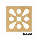 Ver imagem 1 de Kit 15 Placas Painel De Mdf 3mm Elemento Vazado Cobogó CA22