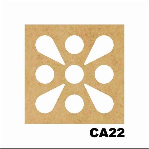 Kit 15 Placas Painel De Mdf 3mm Elemento Vazado Cobogó CA22