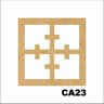Kit 15 Placas Painel De Mdf 3mm Elemento Vazado Cobogó CA23 - 1