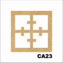 Ver imagem 1 de Kit 15 Placas Painel de Mdf 3mm Elemento Vazado Cobogó Ca23