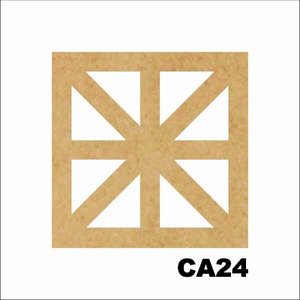 Kit 15 Placas Painel De Mdf 3mm Elemento Vazado Cobogó CA24