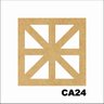 Kit 15 Placas Painel De Mdf 3mm Elemento Vazado Cobogó CA24 - 1