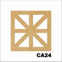 Ver imagem 1 de Kit 15 Placas Painel de Mdf 3mm Elemento Vazado Cobogó Ca24