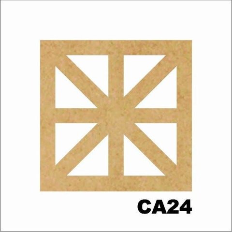 Kit 15 Placas Painel de Mdf 3mm Elemento Vazado Cobogó Ca24