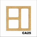 Ver imagem 1 de Kit 15 Placas Painel de Mdf 3mm Elemento Vazado Cobogó Ca25