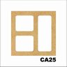 Kit 15 Placas Painel De Mdf 3mm Elemento Vazado Cobogó CA25 - 1