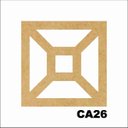 Ver imagem 1 de Kit 15 Placas Painel de Mdf 3mm Elemento Vazado Cobogó Ca26
