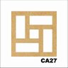 Kit 15 Placas Painel De Mdf 3mm Elemento Vazado Cobogó CA27 - 1