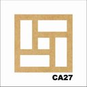 Ver imagem 1 de Kit 15 Placas Painel De Mdf 3mm Elemento Vazado Cobogó CA27