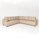 Ver imagem 3 de Sofá 5 Lugares 2,57x2,57m Canto Leona Luxo Bom Pastor Linho Bege