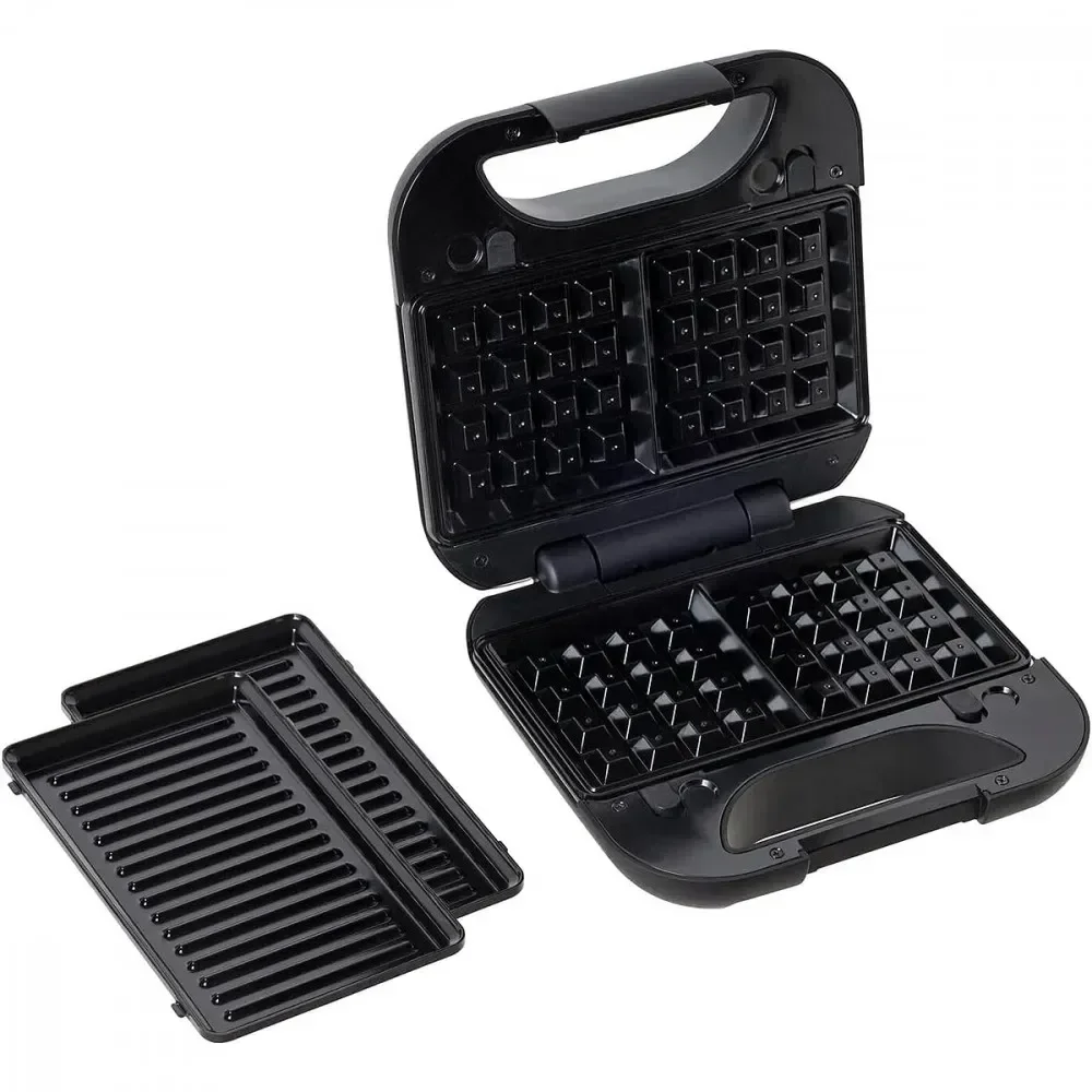 Ver imagem 2 de Grill Elétrico e Máquina de Waffle 2 em 1 Preto Black&decker Black & Decker