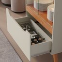 Ver imagem 2 de Cristaleira Atenas 72 cm Off White/Naturalle Mavaular