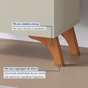 Ver imagem 4 de Cristaleira Atenas 72 cm Off White/Naturalle Mavaular