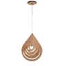 Pendente Gota 3D Madeira - 2