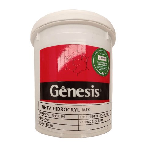 Tinta para Serigrafia Hidrocryl Mix Gênesis T56 Amarelo Ouro 900ml Genesis 01 Unidade