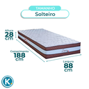 Ver imagem 5 de Cama + Box Marrom e Colchão Molas Ensacadas Solteiro - Legaccy Paropas