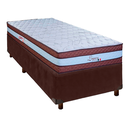 Ver imagem 1 de Cama + Box Marrom e Colchão Molas Ensacadas Solteiro - Legaccy Paropas