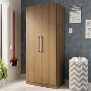 Armário Multiuso 2 Portas Lavanderia Cozinha Grande Rimo - Jequitibá