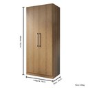 Ver imagem 3 de Armário Multiuso 2 Portas Lavanderia Cozinha Grande Rimo - Jequitibá