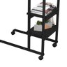Mesa Auxiliar com Rodinhas Preto Fit Art Panta - 3