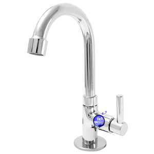 Torneira Lavatório Banheiro B. M. Metal Light 1195 C-72 ¼ Volta Cor:cromado Del Metais
