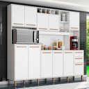 Ver imagem 4 de Kit Cozinha Compacta Petra Branco Cinamomo - Valdemóveis