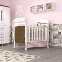 Ver imagem 1 de Berço Mini Cama com Suporte Mosquiteiro Crystal Tcil Móveis