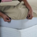 Ver imagem 3 de Kit Conjunto Lençol Casal com Fronhas 4 Peças Roupa de Cama Box 200 Fios Algodão:avela