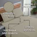 Ver imagem 7 de Kit Conjunto Lençol Casal com Fronhas 4 Peças Roupa de Cama Box 200 Fios Algodão:avela