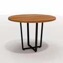 Ver imagem 2 de Mesa de Reunião Industrial Redonda 110cm Pés em Metal F5