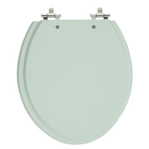 Assento Laqueado Oval Verde Claro Tampa para Vaso Universal