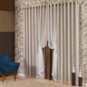 Cortina Maju Tabaco com Voil 3,00M X 2,50M - Acompanha Varão - 1