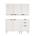 Ver imagem 4 de Kit Cozinha Aéreo Balcão Armário Compacto em MDF